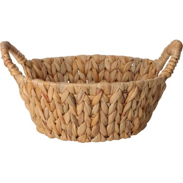 BASKET ROUND WITH HANDLES