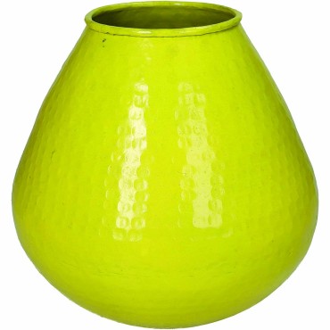 JΚ Home Décor - Κασπώ Κίτρινο Αλουμίνιο 22x22x20cm