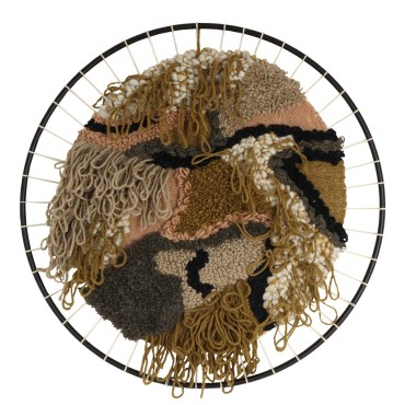 JK Home Décor - Wall Plaque Fabric Multi 98x2x98cm