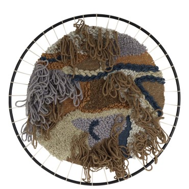 JK Home Décor - Wall Plaque Fabric Multi 98x2x98cm