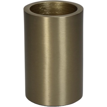 Candle Holder Aluminium Gold 5x5x8.2cm
