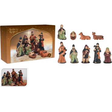 JK Home Décor - Φιγούρες Φάτνης Πολυρεζίν 4-10cm S/9