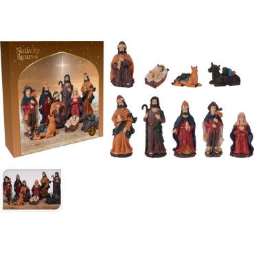 JK Home Décor - Φιγούρες Φάτνης Πολυρεζίν 7-15cm S/9