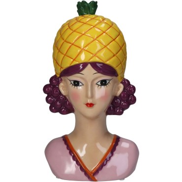 JΚ Home Décor - Βάζο Pineapple Lady 13.9x11.6x24.5cm