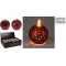 JK Home Décor - Κερί LED Μπάλα Κόκκινο 10cm