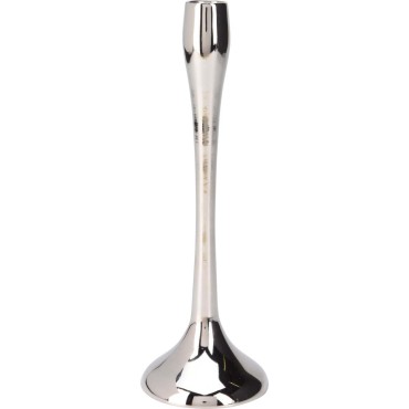 JK Home Décor - Κηροπήγιο από Αλουμίνιο Ασημί 8.5x25.5cm