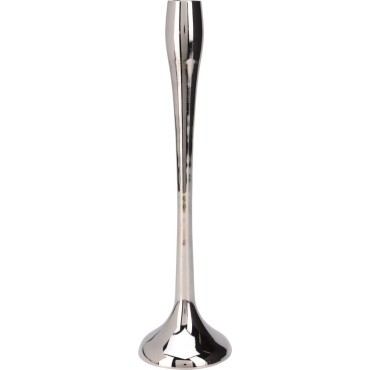 JK Home Décor - Κηροπήγιο από Αλουμίνιο Ασημί 8.5x31cm