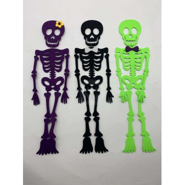JK Home Décor - Σκελετός Κρεμαστός από Τσόχα 49x13cm 3Σχδ