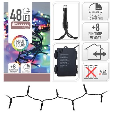 JΚ Home Décor - Λαμπάκια Snake Multi 48LΕD