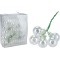 JK Home Décor - Μπάλα Γυάλινη Ιριδίζον με Σύρμα 3cm S/6