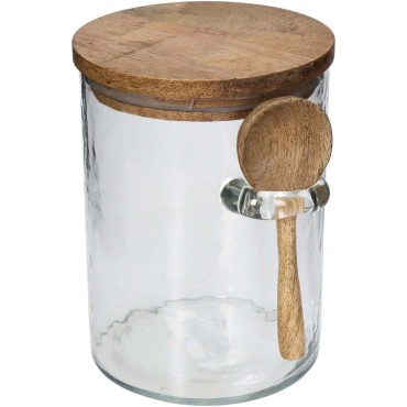 JK Home Décor - Jar Glass Clear 10x10x15cm