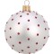 JK Home Décor - Μπάλα Γυάλινη με Dots 10cm 2Σχδ