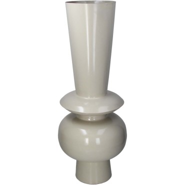 JK Home Décor - Vase Iron Ivory 30x30x76cm