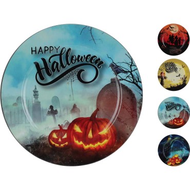 JK Home Décor - Πιατέλα Halloween από Πλαστικό 33cm 4Σχδ
