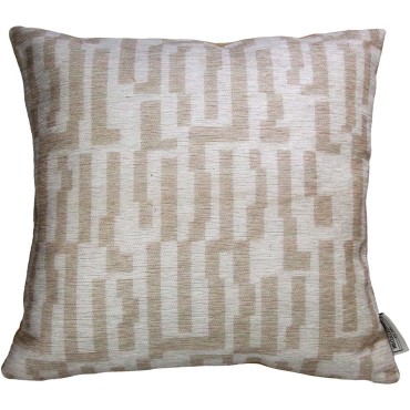 JK Home Décor - Cushion Stripes Polyester Natural 45x45cm