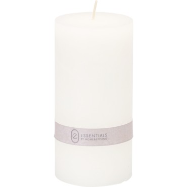 JΚ Home Decor - Κερί Κολόνα 7x14cm Λευκό