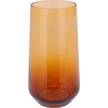 JΚ Home Décor - Amber Ποτήρι Γυάλινο Amber 7x15cm 470ml