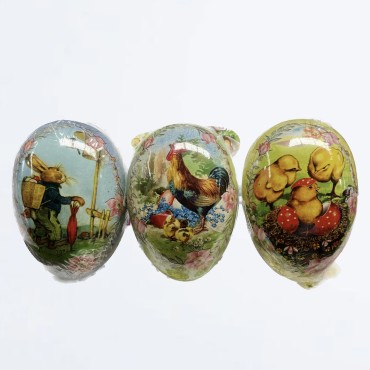 ΑΥΓΟ ΧΑΡΤΙΝΟ ΑΝΟΙΓΟΜΕΝΟ EASTER JOY 12CM 3ΣΧΔ