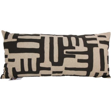 JΚ Home Décor - Μαξιλάρι Βαμβακερό Καφέ 75x35cm