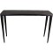JΚ Home Décor - Βοηθητικό Τραπέζι Αλουμινίου Μαύρο 100x30x65cm