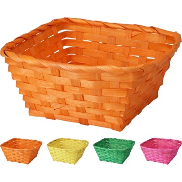 JΚ Home Decor - Καλάθι Μπαμπού 21x21x10cm 4Ass