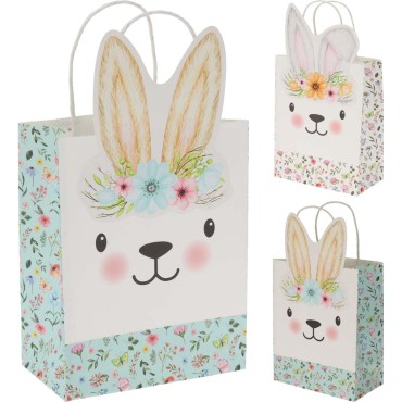 JK Home Décor - Bunny Bag 18x10x23cm 2 Ass