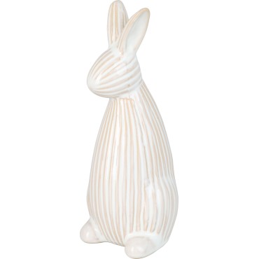 JΚ Home Decor - Λαγουδάκι Πορσελάνη 18cm Κρεμ