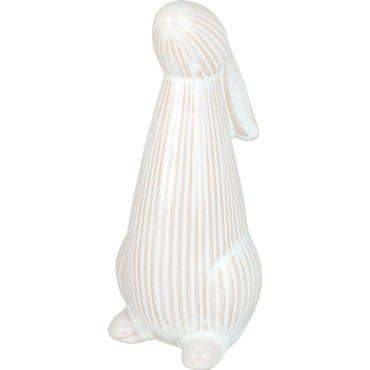 JΚ Home Decor - Λαγουδάκι Πορσελάνη 22cm Κρεμ