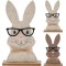 RABBIT FELT W GLASSES 25CM 2A