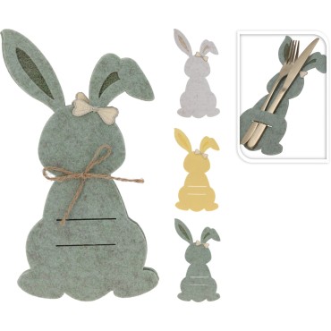 JK Home Décor - Θήκη για Μαχαιροπίρουνα από Τσόχα 12x22cm 3Σχδ S/4