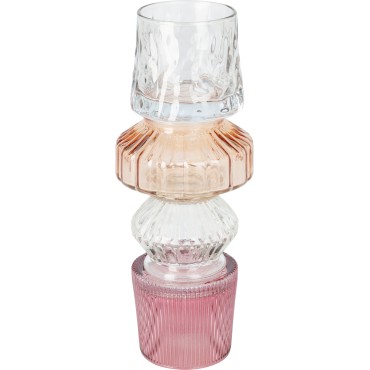 JΚ Home Decor - Θήκη Ρεσώ Γυάλινη με Στρώσεις 26cm