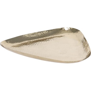 JK Home Décor - Δίσκος Μεταλλικός σε Χρυσό 25.5x26cm