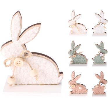 JK Home Décor - Κουνελάκι από Ξύλο 6x10cm 6Σχδ