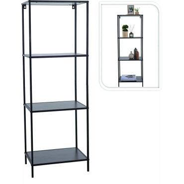 JΚ Home Décor - Ραφιέρα από Μέταλλο & Mdf 45x30x130cm