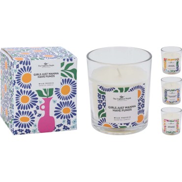 JK Home Décor - Κερί Αρωματικό σε Γυαλί 8.5x10cm 3Σχδ