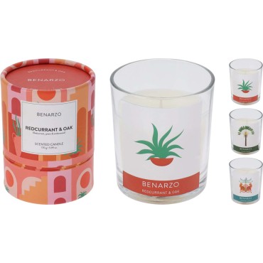 JK Home Décor - Κερί Αρωματικό σε Γυαλί 9x11cm 3Σχδ