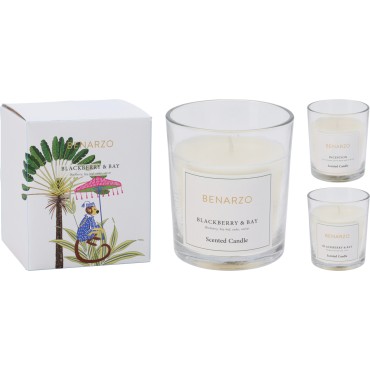 JΚ Home Decor - Αρωματικό Κερί 85x100mm 3Ass