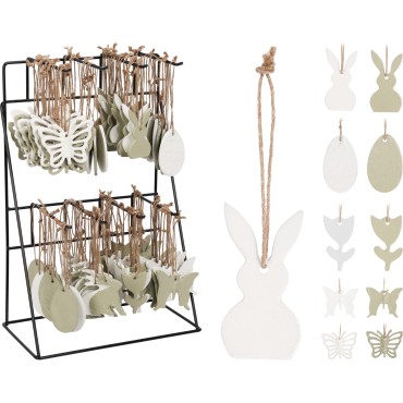 JΚ Home Decor - Κρεμαστό Διακοσμητικό Πασχαλινή Φιγούρα 6cm 10Ass