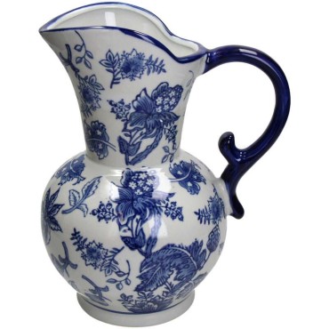 JΚ Home Décor - Κανάτα Chinoiserie Μπλε 20.5x19x30.5cm