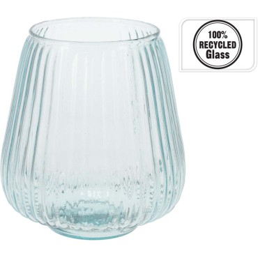 JK Home Décor - Vase Recycled Glass 165x19cm