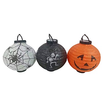 JK Home Décor - Φανάρι Halloween από Χαρτί 20x20cm 3Σχδ