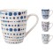 JΚ Home Décor - Κούπα Πορσελάνη 350ml 10cm 4Σχδ