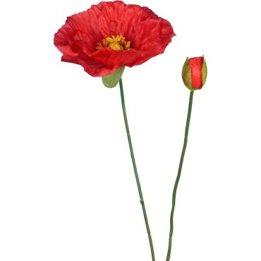 JK Home Décor - Κλαδί Παπαρούνα 71cm