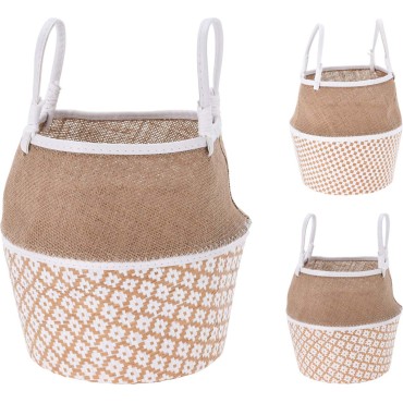 JK Home Décor - Basket Jute 22x22cm