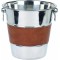 JΚ Home Décor - Leather Σαμπανιέρα Ατσάλι 21x21cm
