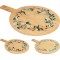 JK Home Décor - Δίσκος Bamboo με Στεφάνι 35x45x1cm 2Σχδ