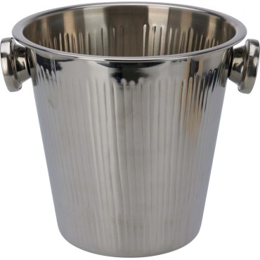 JK Home Décor -  Stainless Steel Champagne Bucket Silver 14-20x20cm