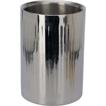 JK Home Décor -  Wine Champagne Bucket Steel Silver 12x18cm