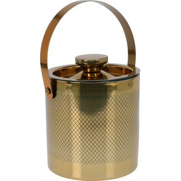 JK Home Décor - Παγοθήκη από Ατσάλι Χρυσό 14x20cm