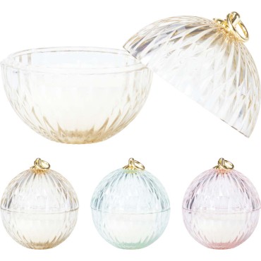 JK Home Décor - Κερί Αρωματικό σε Μπάλα Γυαλί 11x12cm 3Σχδ